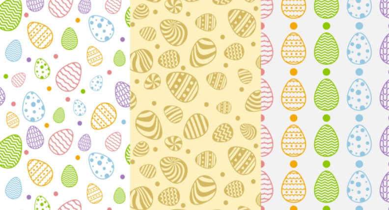 Easter Pattern Background 