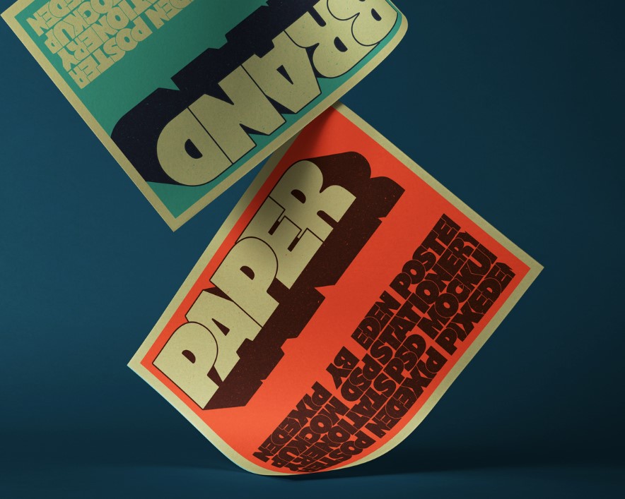 Branding Poster Psd Mockup Stationary