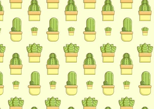 Cute cactus patterns