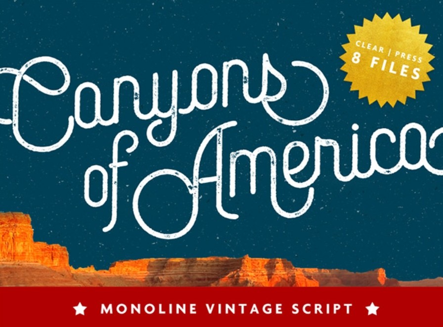 Canyons Vintage Script Font