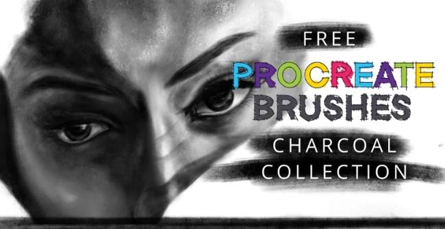Charcoal Brushes for Procreate (Free Sample Pack)