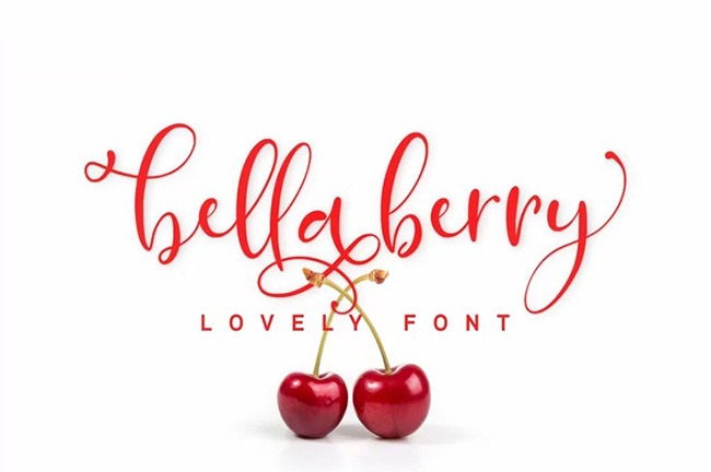 BellaBerry Lovely Script Font