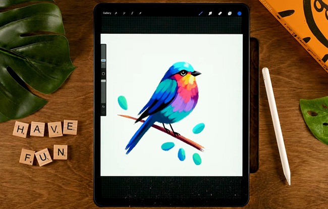 Create a Colorful Bird in Procreate – Super Easy Tutorial