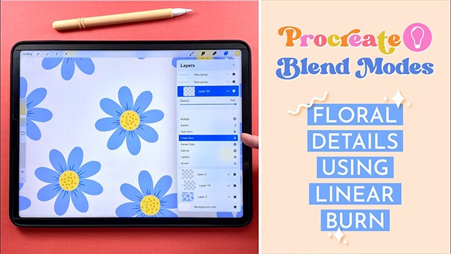 How To Use Linear Burn Blend Mode - Procreate Tutorial