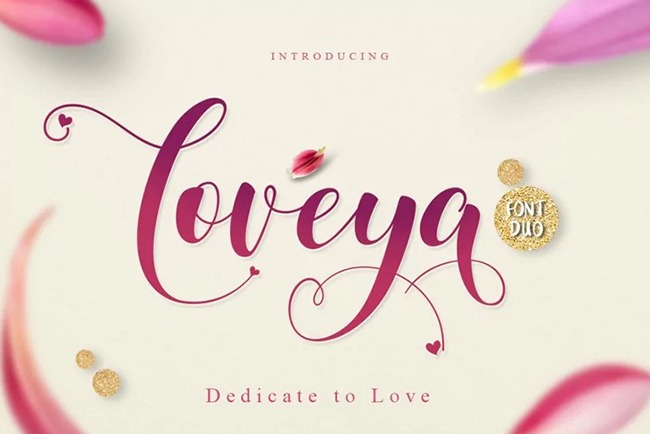 Loveya - Romantic Script Font