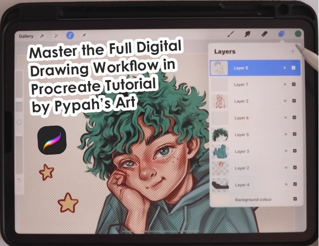 Master the Full Digital Drawing Workflow in Procreate — Tutorial by Pypah’s Art