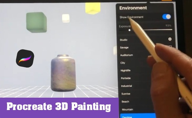 Procreate 3D Painting Tutorial on iPad