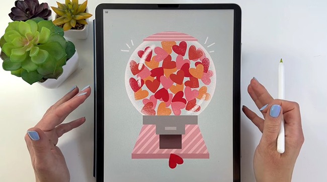 Procreate Easy Drawing & Animation Tutorial – Valentine’s Day Special