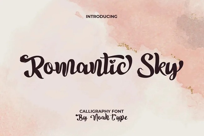 Romantic Sky Font