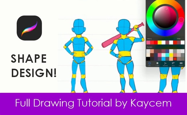 Shape Design Techniques you need to KNOW! Full Drawing Tutorial by Kaycem