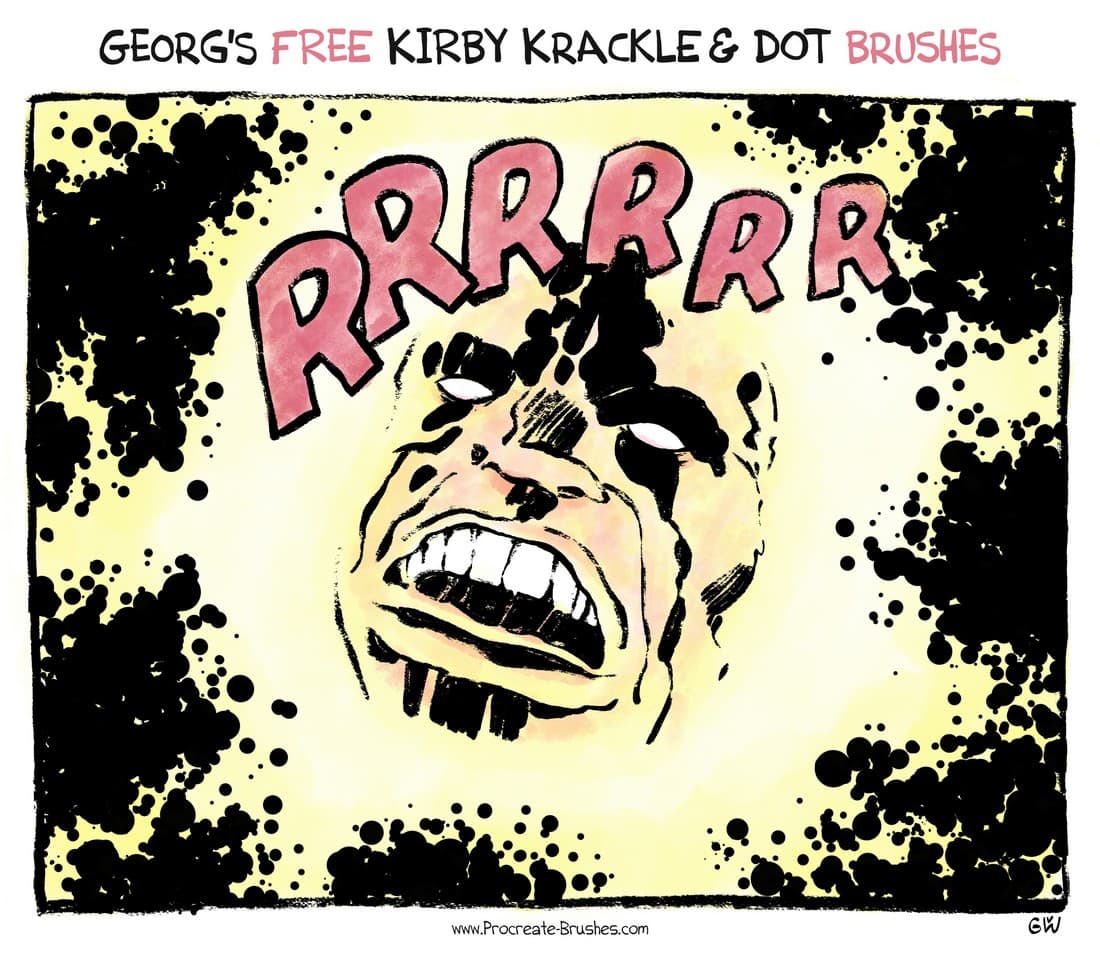 Free Comic Ink Brushes for Procreate