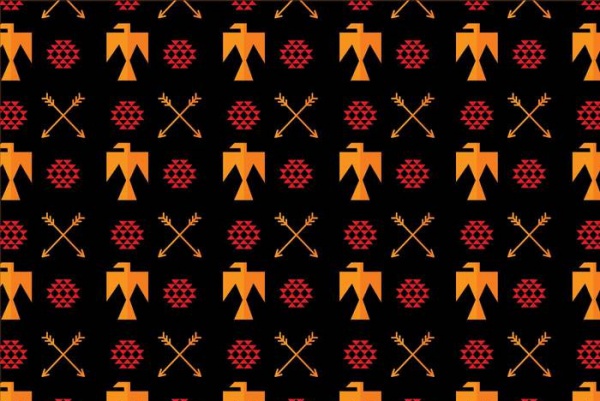 Aztec Bird Ornament Pattern