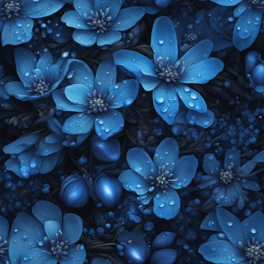 Blue flowers