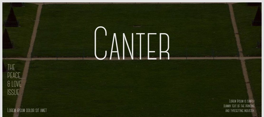 Canter Font Family