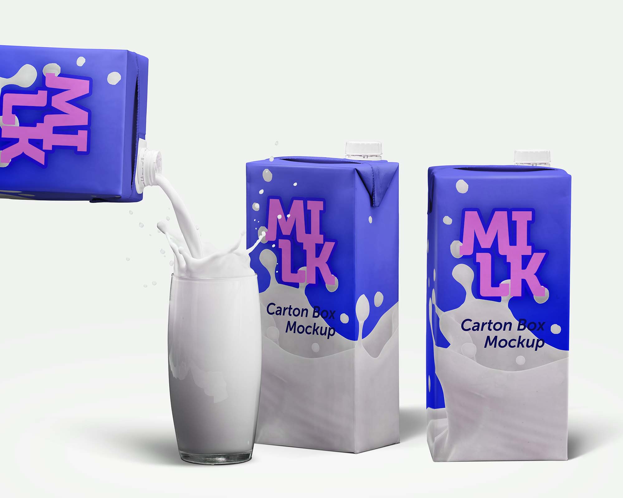 Milk Carton Box Mockup 1