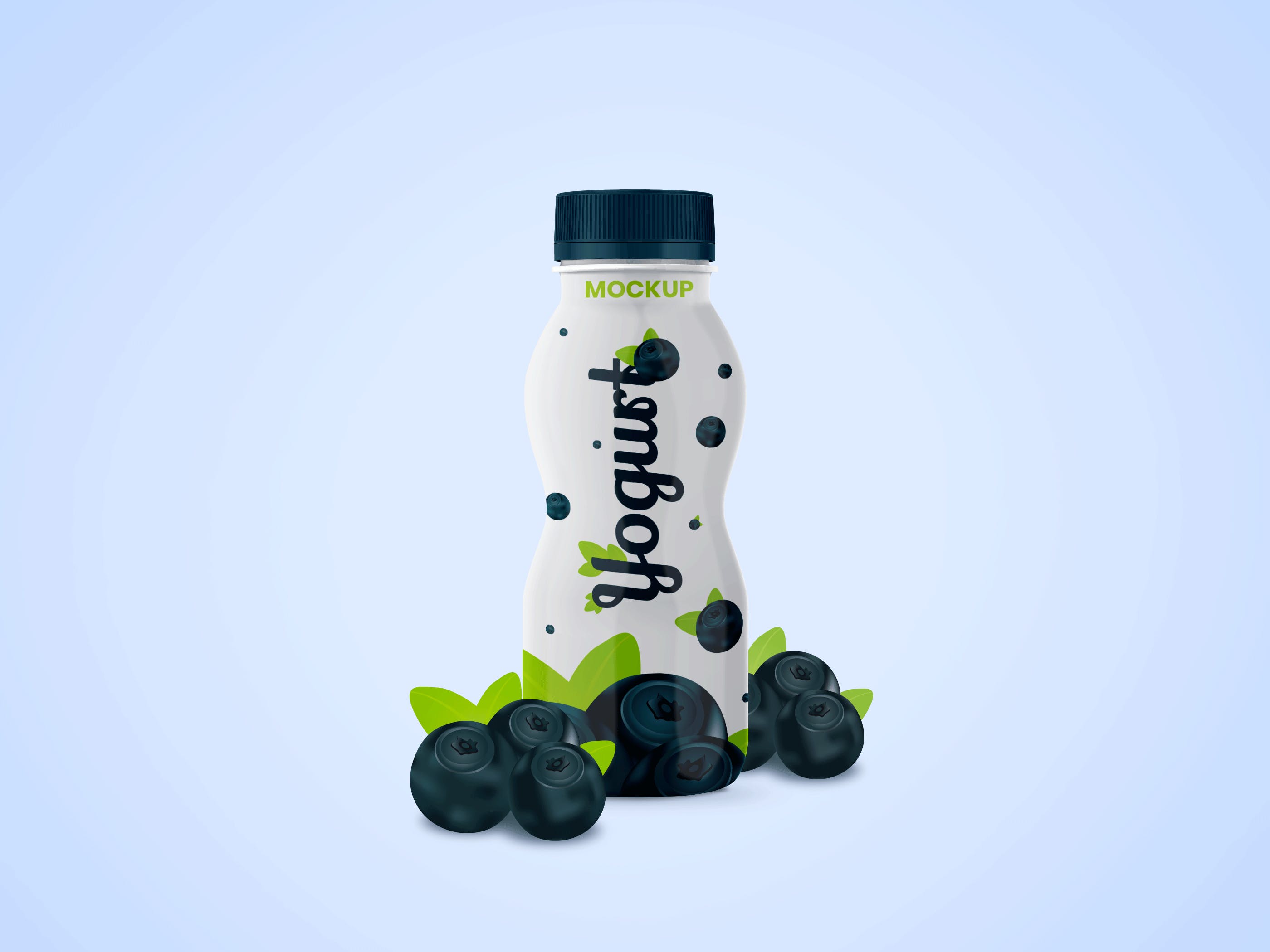 Yogurt Bottle PSD Mockup preview
