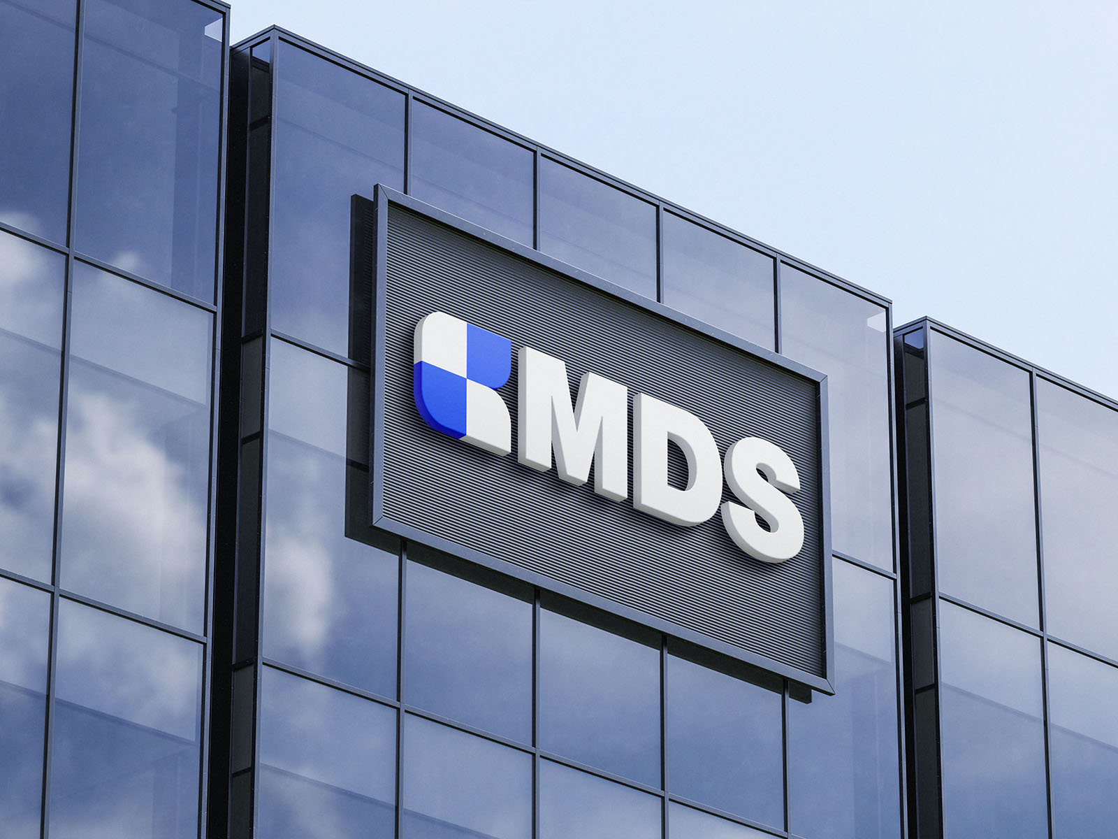 2 Showcases of Skyscraper Logo Mockup FREE PSD