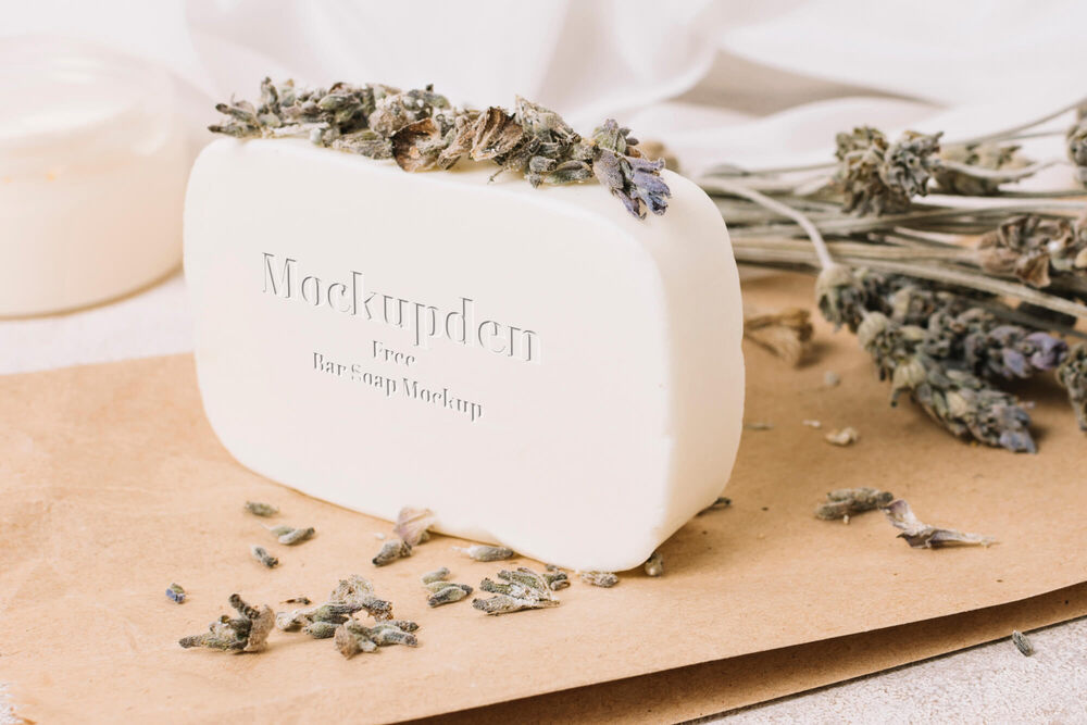 A free soap bar mockup