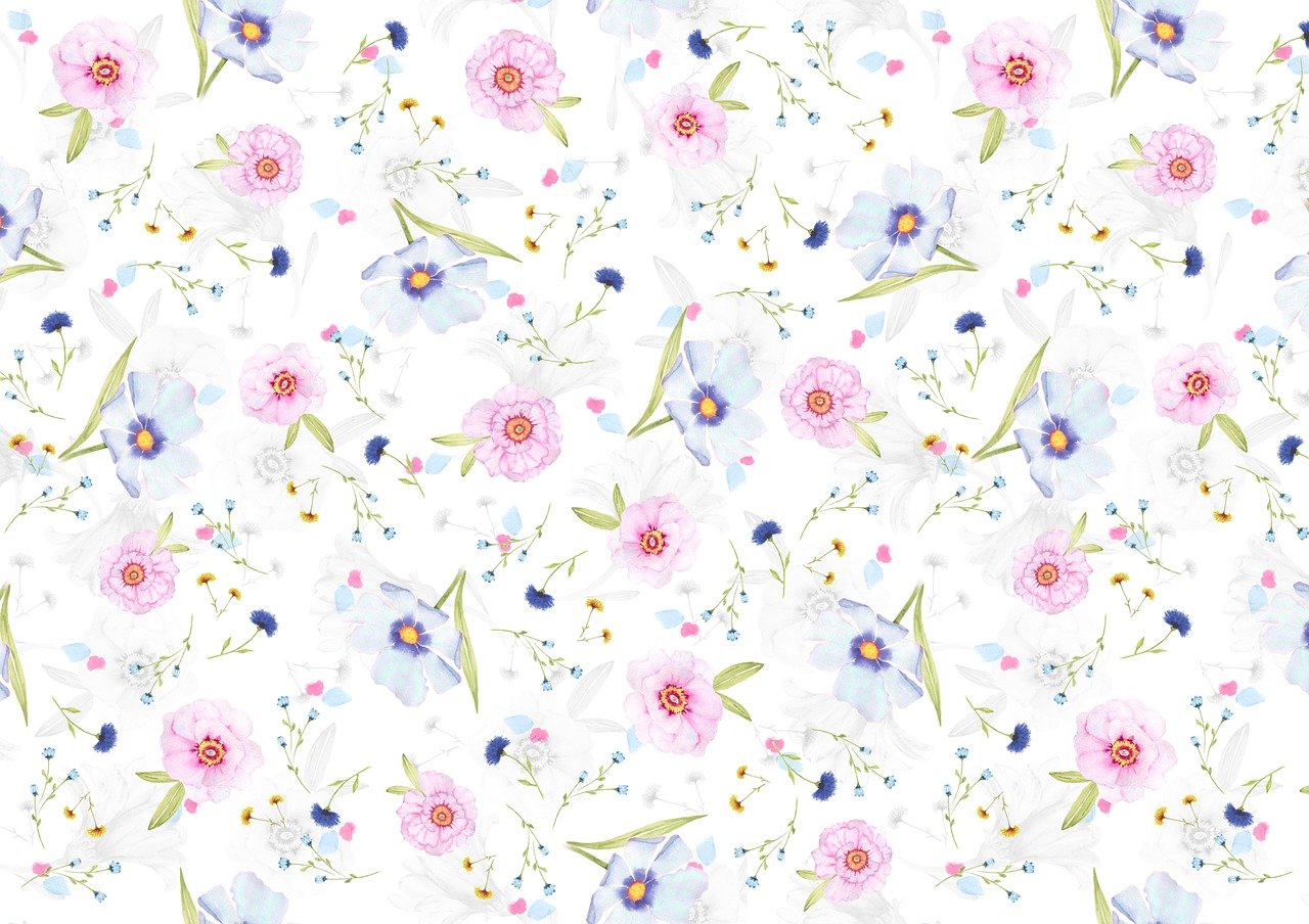 Free background pattern floral background illustration